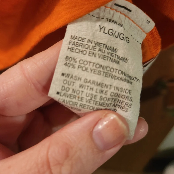 💓 3/$10 Under Armour Boy's Youth Large Orange Monster Mode T-Shirt - Picture 6 of 8